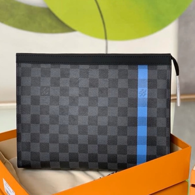 POUCH LV - LOUIS VUITTON CLUTCH POCHETTE VOYAGE DAMIER