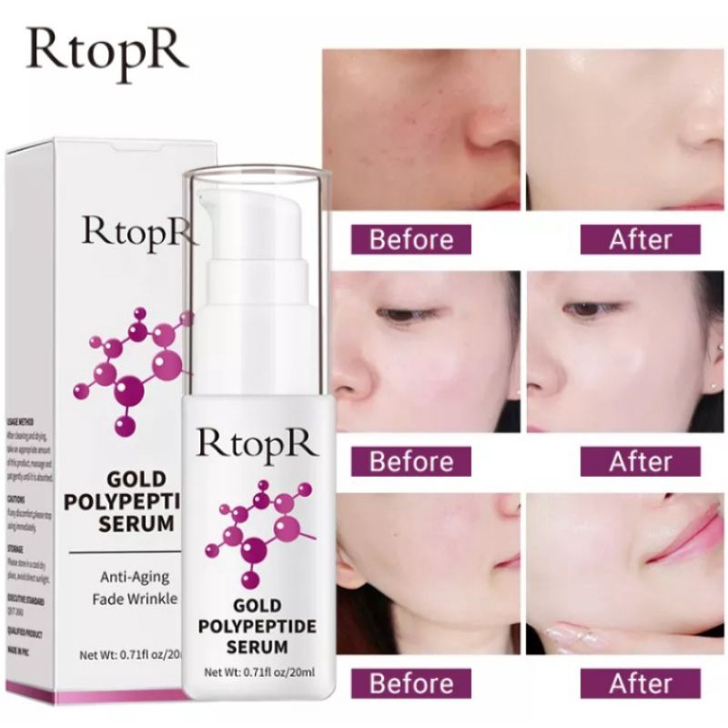 RtopR SERUM GOLD POLYPEPTIDE | SERUM EMAS  ANTI-AGING FADE WRINKLE WHITENING |