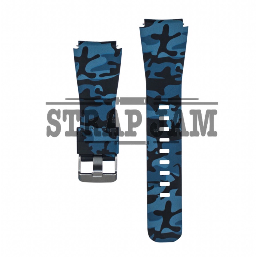 Camo Watch Strap Eggel Tempo 3 Style (Bulat) - Tali Jam Tangan 22mm Army Camoflauge