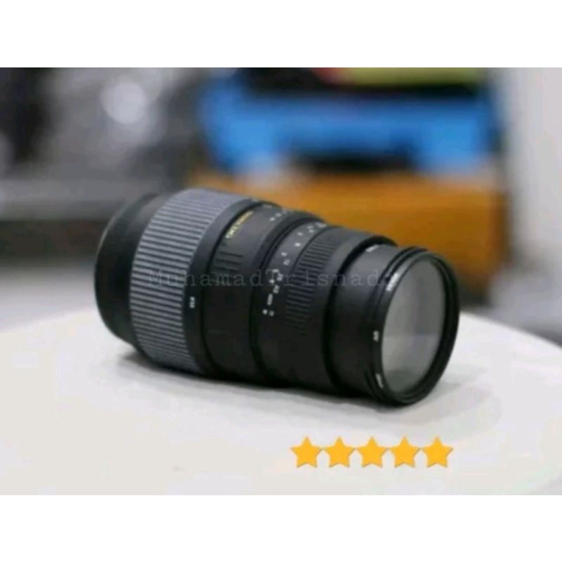 Lensa Tele Sigma 70-300mm Sony For DSLR SLR Hitam Murah