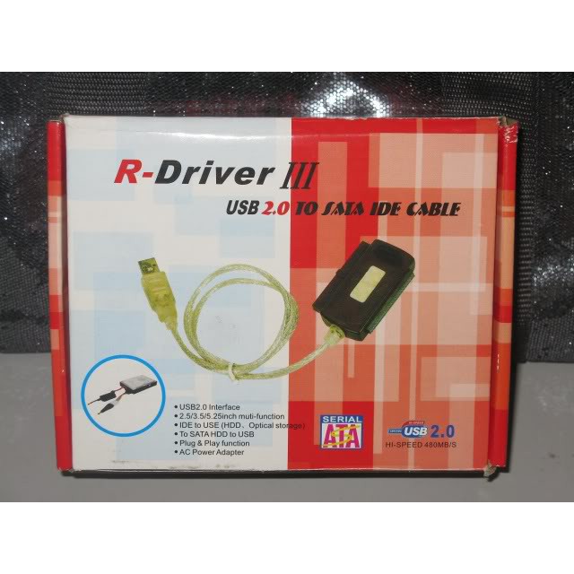 R-driver III usb 2.0 to sata/ide cable / CONVERTER USB 2.0 TO HDD SATA IDE 2.5'' 3.5'' HARDISK