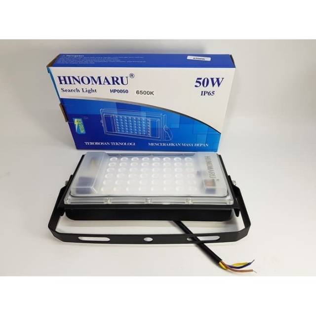 JOS BANGET  LAMPU TEMBAK 50W HINOMARU SUPER TERANG PUTIH SOROT FLOOD LIGHT 50 WATT ORIGINAL OUTDOR