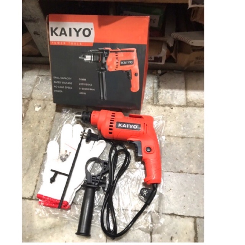 PAKET MESIN TRAVO LAS 120A 450 watt + MESIN BOR BESI BETON KAYU 10 MM KAIYO