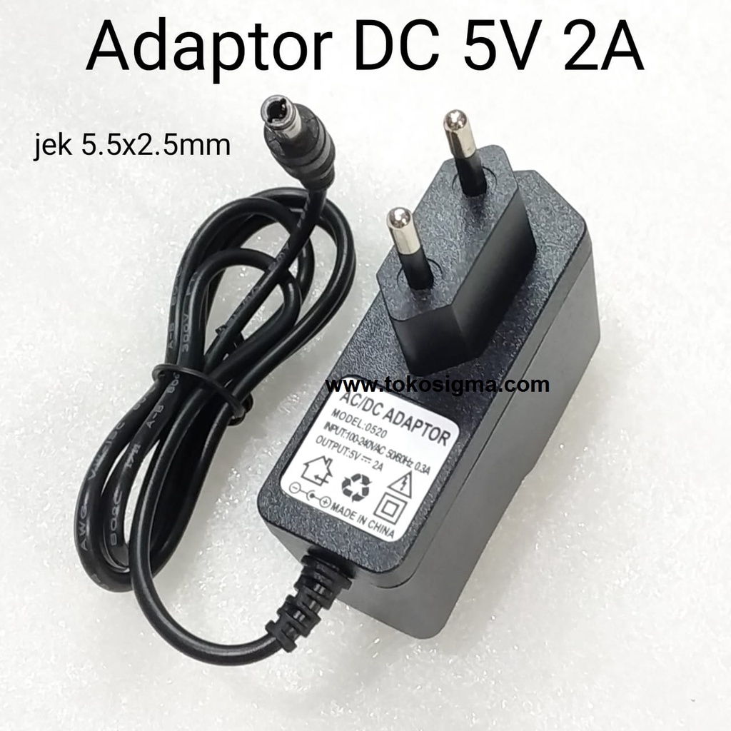 Adaptor AC to DC 5V 2A Power Switching Splitter Extender Konverter HDMI 2000mA jek 5.5x2.5mm