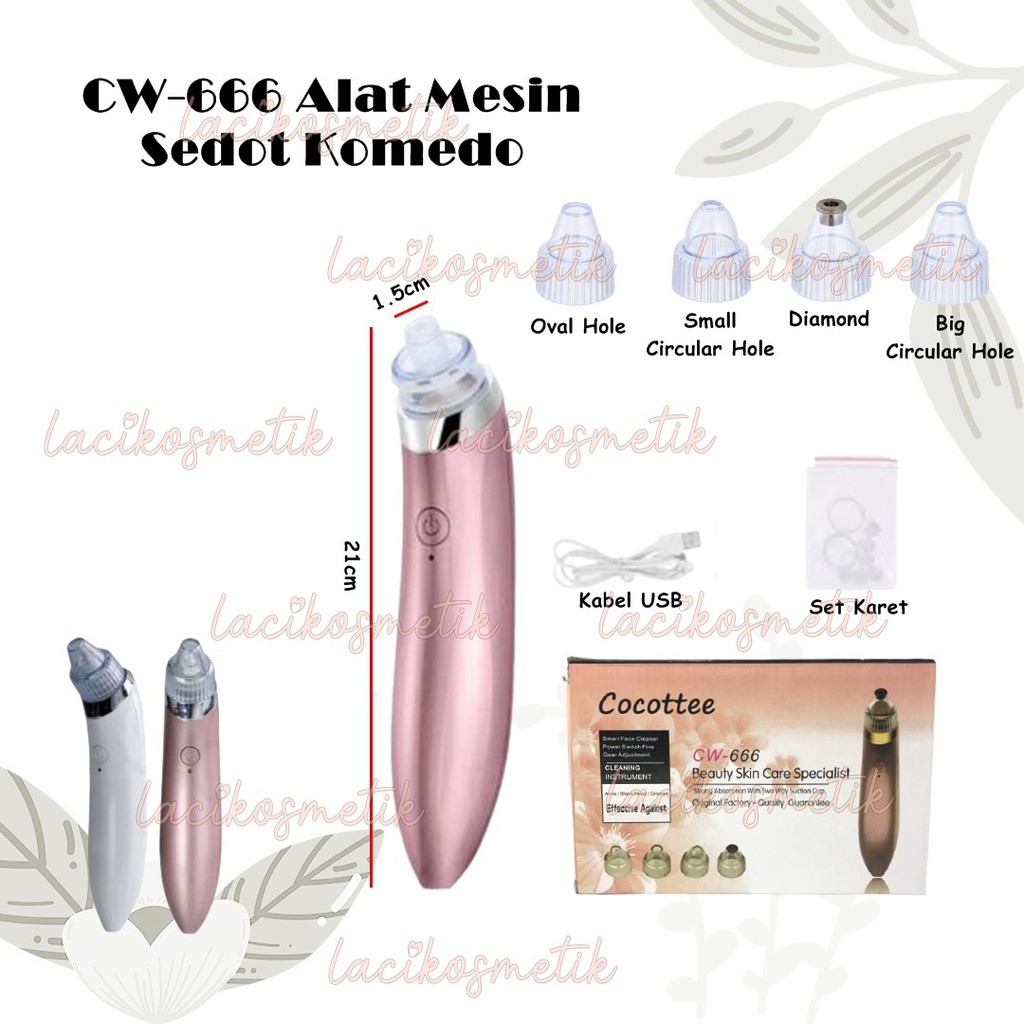 ✨LACIKOSME✨ CW-666 Alat Mesin Sedot Komedo - Blackhead Cleaning Auto Remover