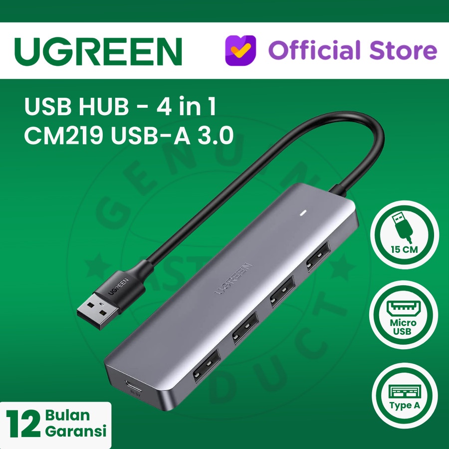 UGREEN 4in1 USB Hub Type A 3.0 4 port USB-A - CM219