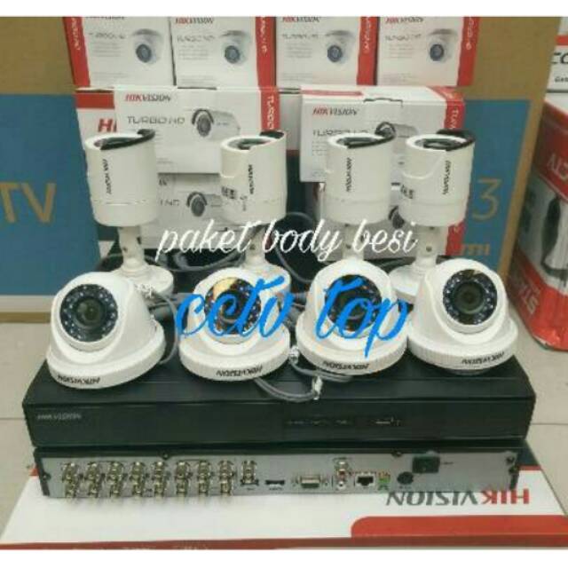 PAKET CCTV 8 CHANEL HIKVISION  2 MEGA PIXEL