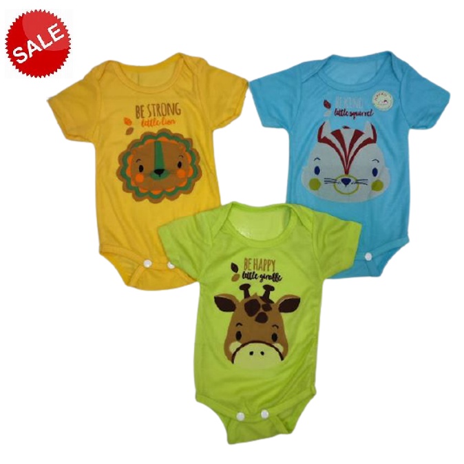 1 pc Baju Bayi Jumper Bodysuits Katun polos jumpsuit baby newborn Romper