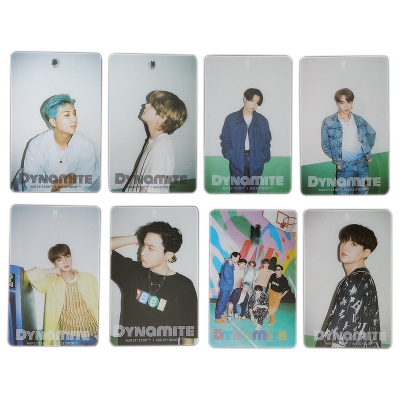 8pcs / set Kartu Foto Album BTS Bahan PVC Transparan