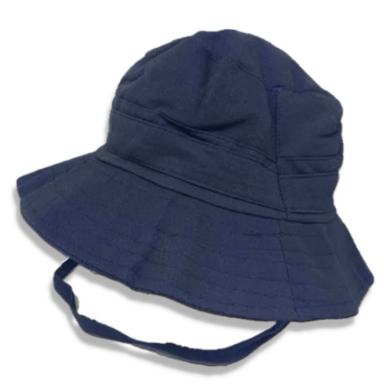 Topi Rimba Bucket Hat Polos.Topi Outdoor- Hitam