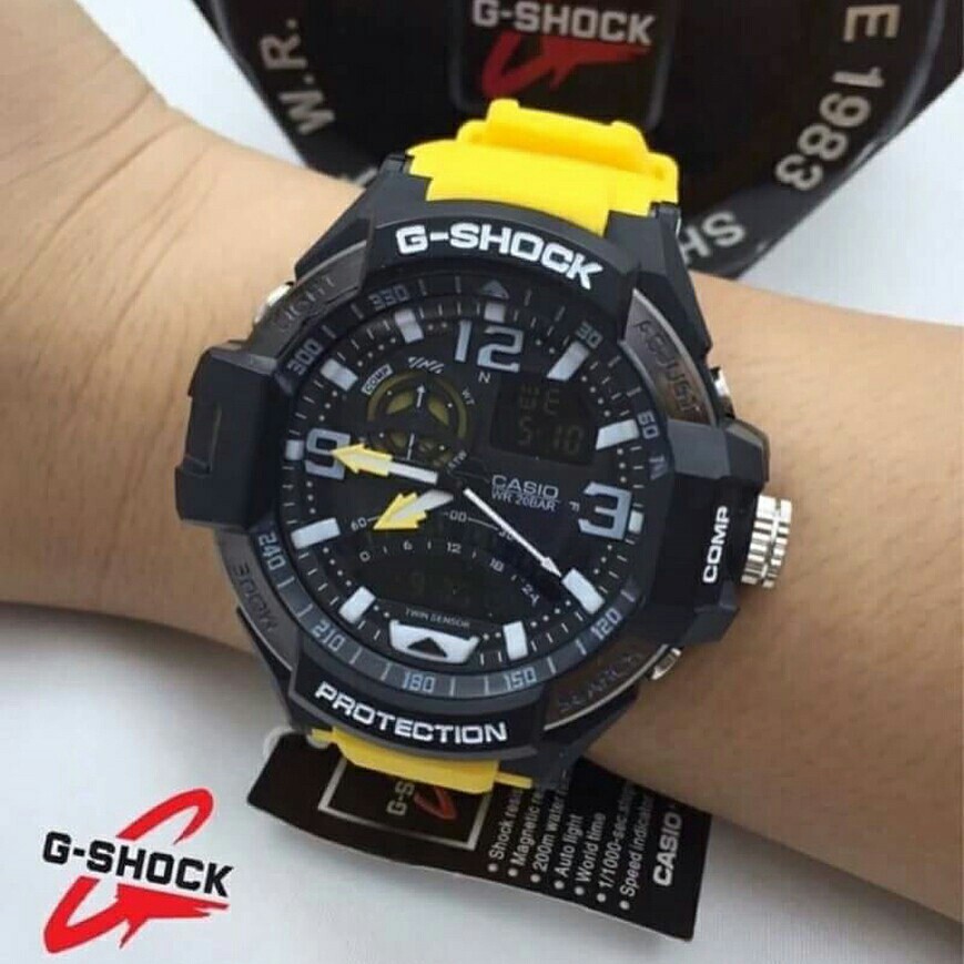 JAM TANGAN PRIA G-SHOCK CASIO GA-1000 PESAWAT SERI COLOR GS