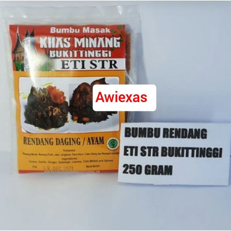 

TERMURAH!!! BUMBU RENDANG KHAS PADANG ETI STR