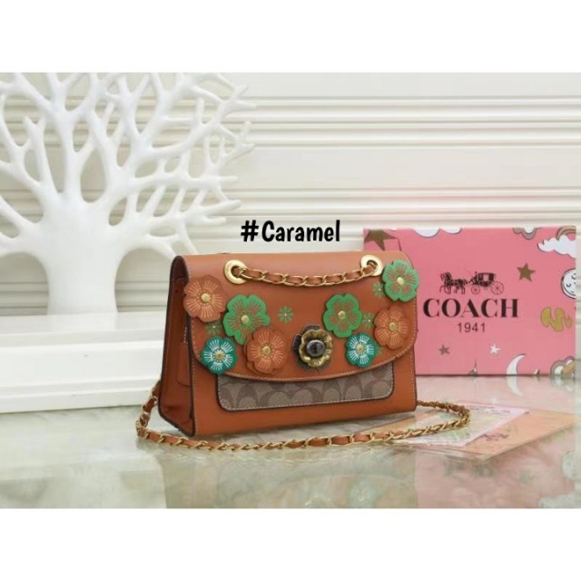 Tas Coach Parker Tea Rose Shoulder Bag 6828 Semi Premium