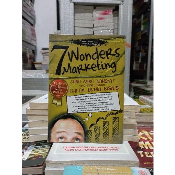 OBRAL BUKU MOTIVASI / PENGEMBANGAN DIRI / INSPIRASI / MARKETING / SETRUM WARSITO / TONI WENAS / MURAH ORIGINAL-7 WONDERS MARKETING