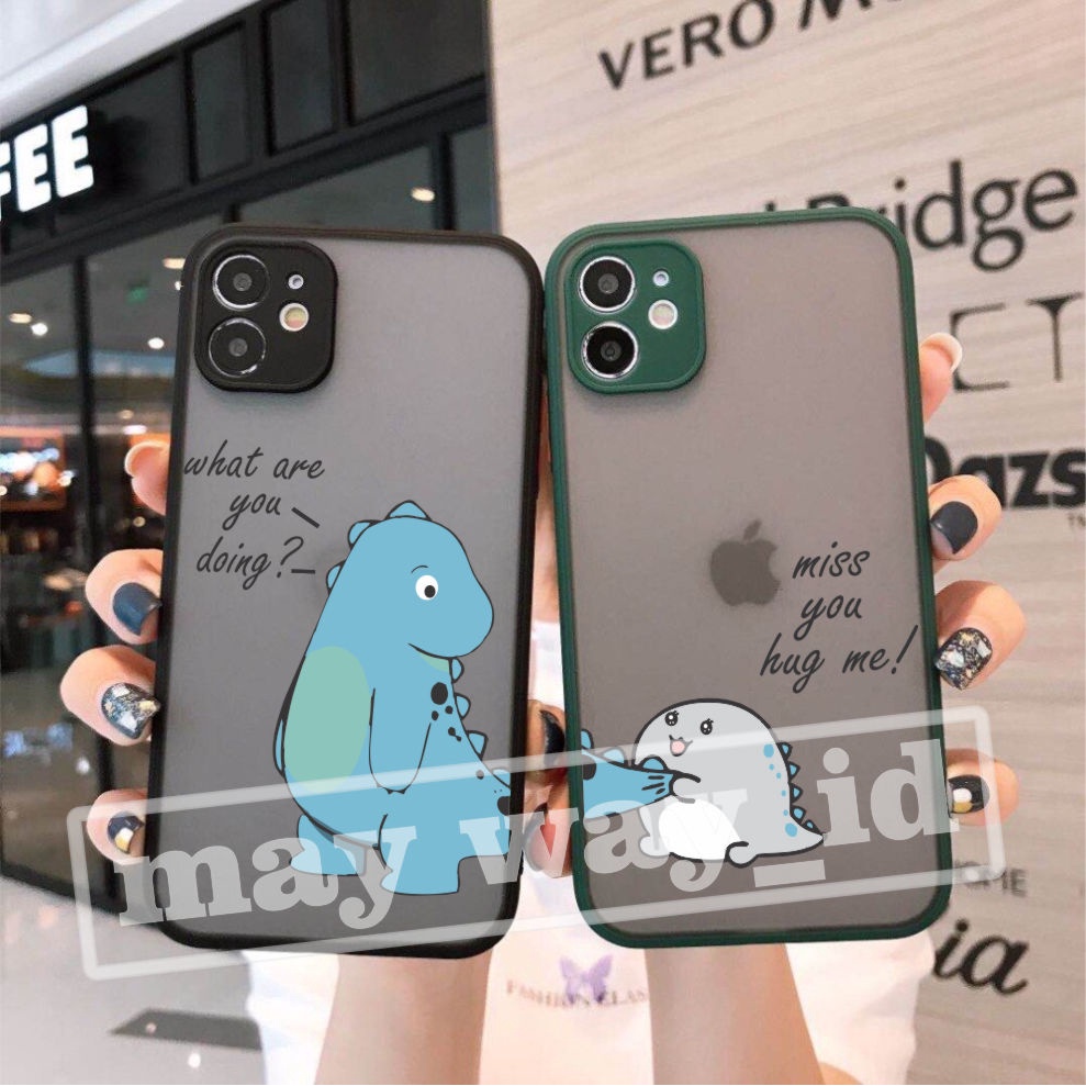 [COD]CUSTOME CASE AERO DINO COUPLE IPHONE 12 PRO 12 PRO MAX 13 MINI 13 PRO AND ALL TYPE HP