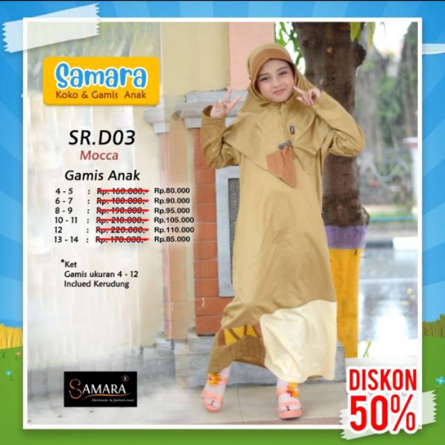 Gamis Anak Samara Cantik