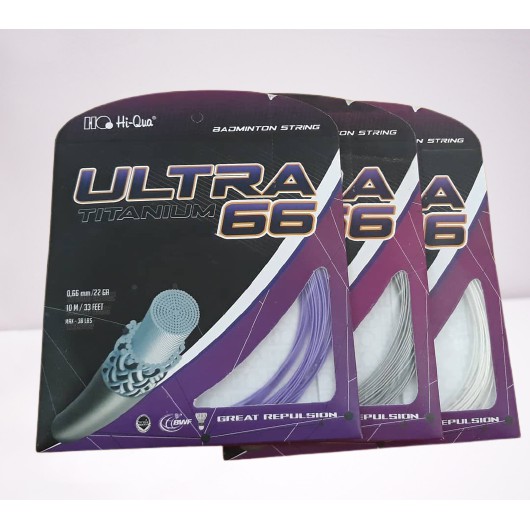 Senar Raket Badminton Hiqua Ultra Titanium 66