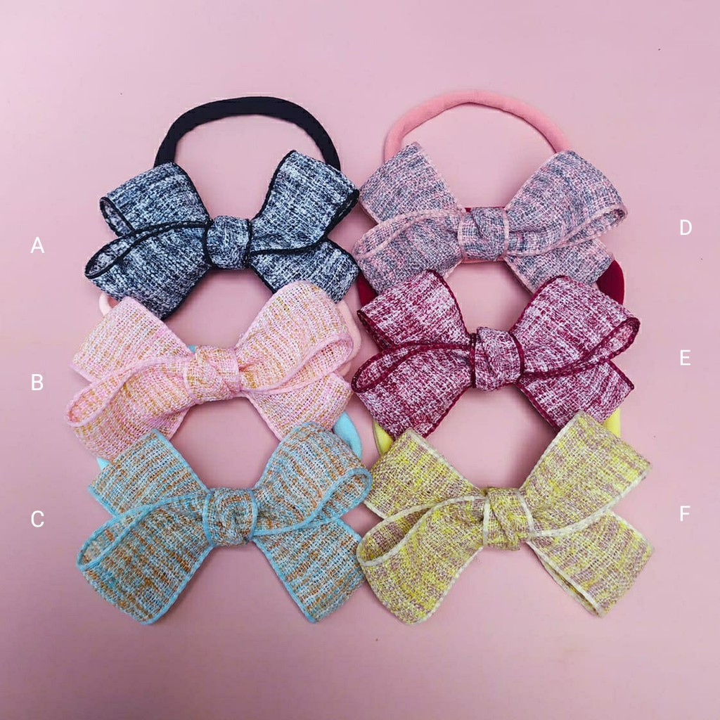 Bandana bayi nilon USA pita tweed