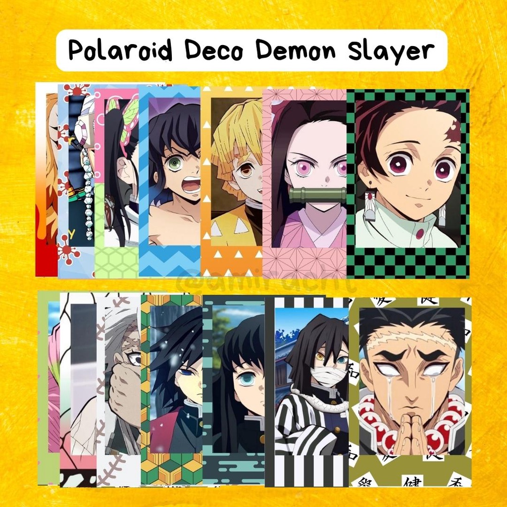Polaroid Deco Demon Slayer/ Anime Kimetsu no Yameiba