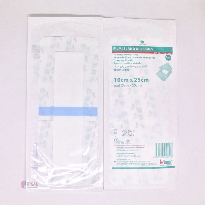 Film Dressing 10x25cm Winner / Plester Anti Air isi 20 sejenis Dermafix Tegaderm