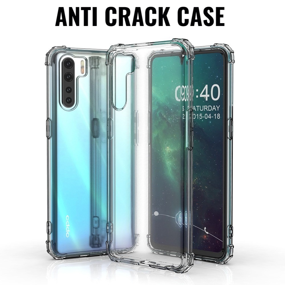 Anti Crack Oppo Reno 3 4F A91 F17 Pro Soft Case Anti Shock Jelly Tahan Benturan