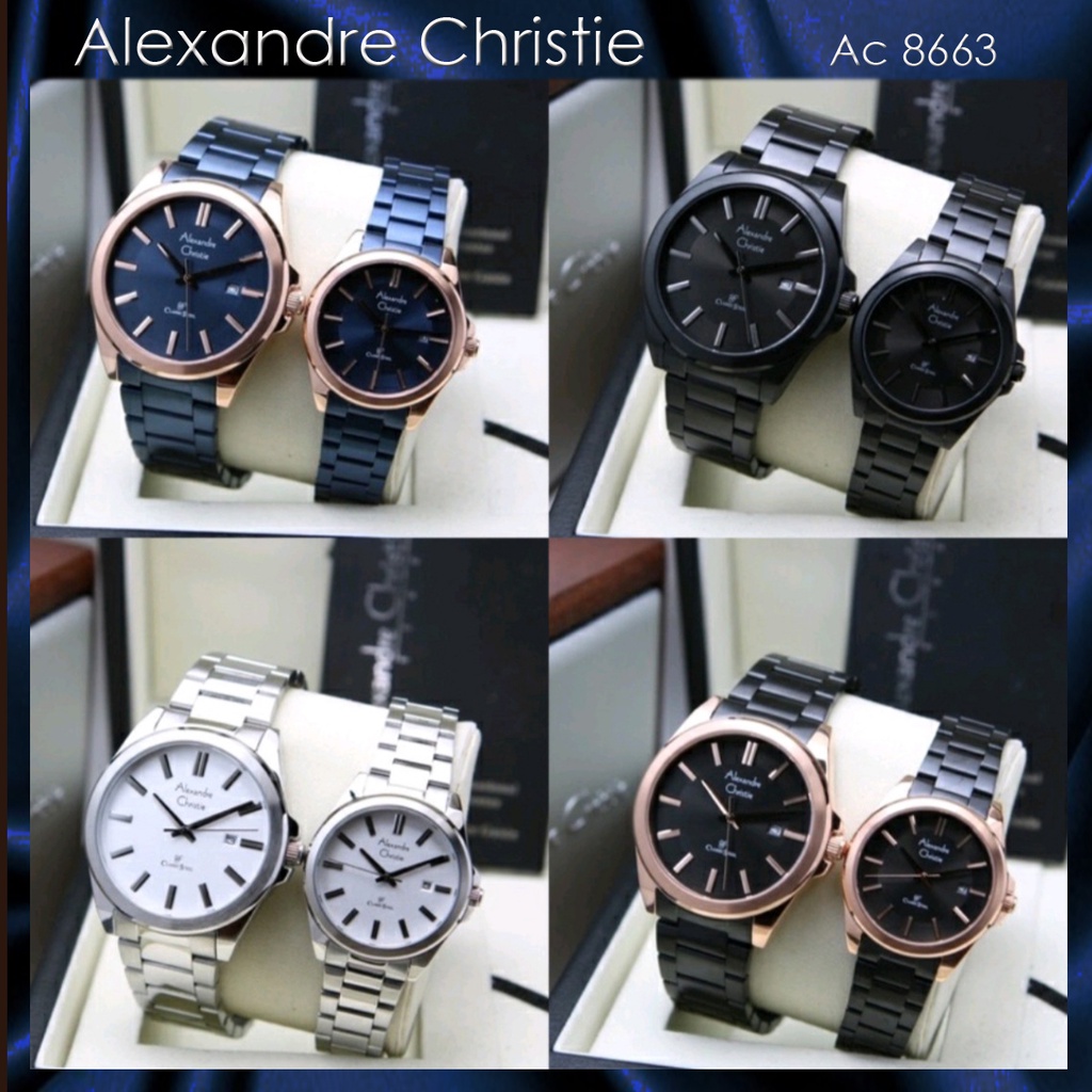 Alexandre Christie AC 8663 Jam Tangan Rante Original Garansi Resmi 1 Tahun