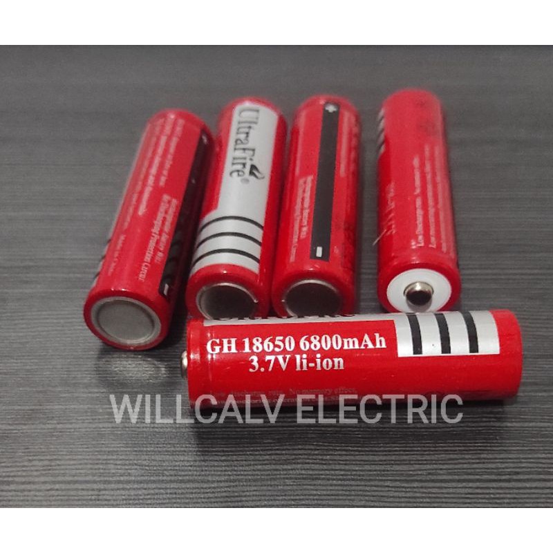 BATERAI CAS 3.7V / BATERAI CAS18650 3.7V Li-on / RECHARGEABLE BATTERY 3.7V