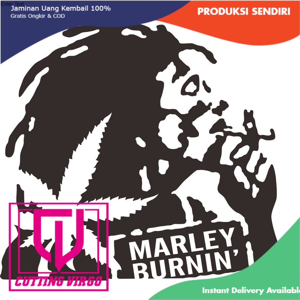 

Cutting sticker Bob marley B 7420