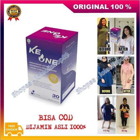 [BISA COD] Ke One Obat Herbal Alami Suplemen Penurun Berat Badan Manjur 100% ORIGINAL BPOM