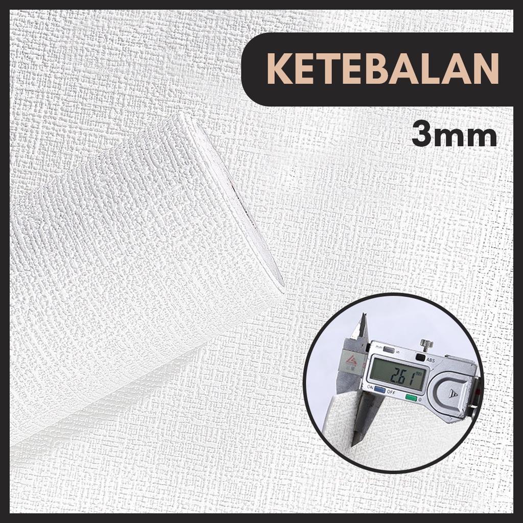 WALLPAPER LINEN ROLL 3D XPE FOAM | MOTIF KULIT JERUK | WALLFOAM STICKER