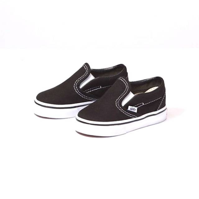 anak VANS SLIP ON hitam putih