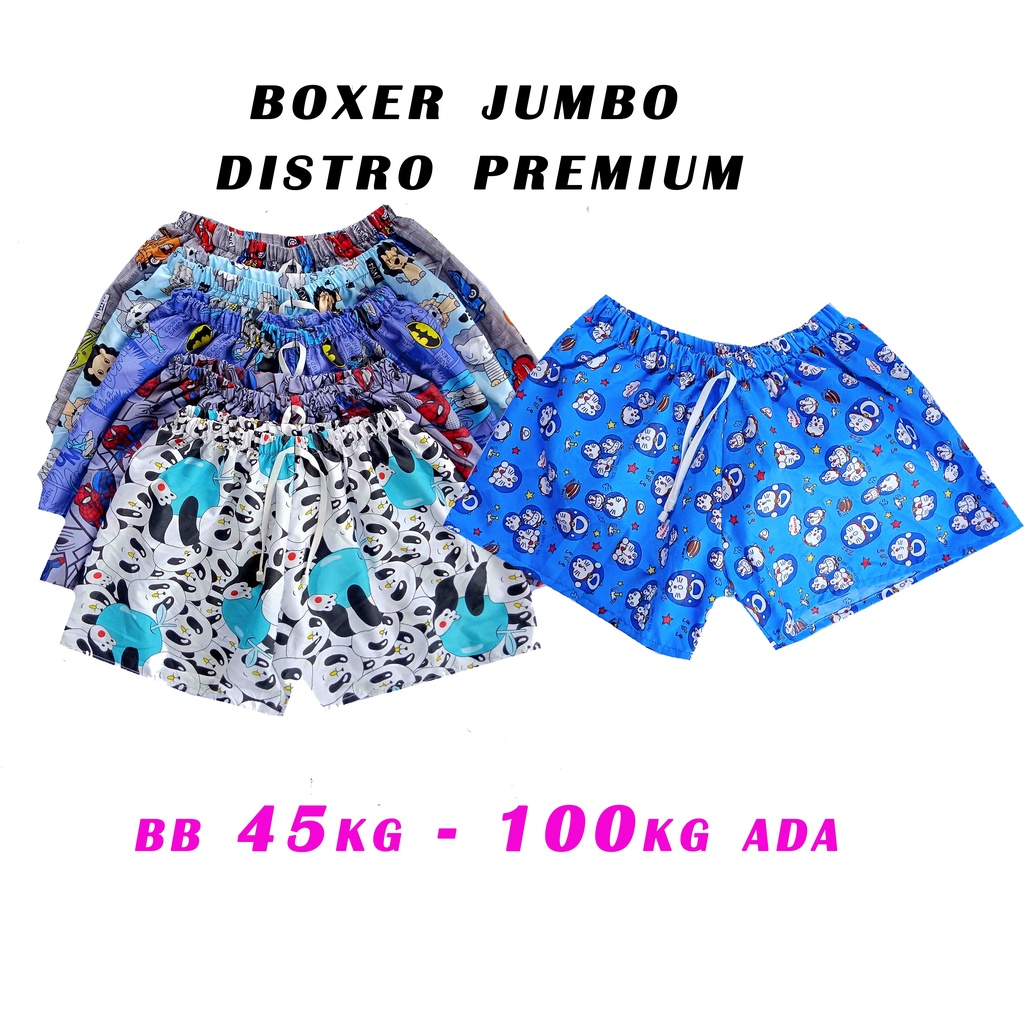 CELANA BOXER JUMBO CELANA PENDEK PRIA DAN WANITA CELANA PENDEK SANTAI BOXER MOTIF BOXER KATUN CELANA KATUN BOXER REMAJA DEWASA