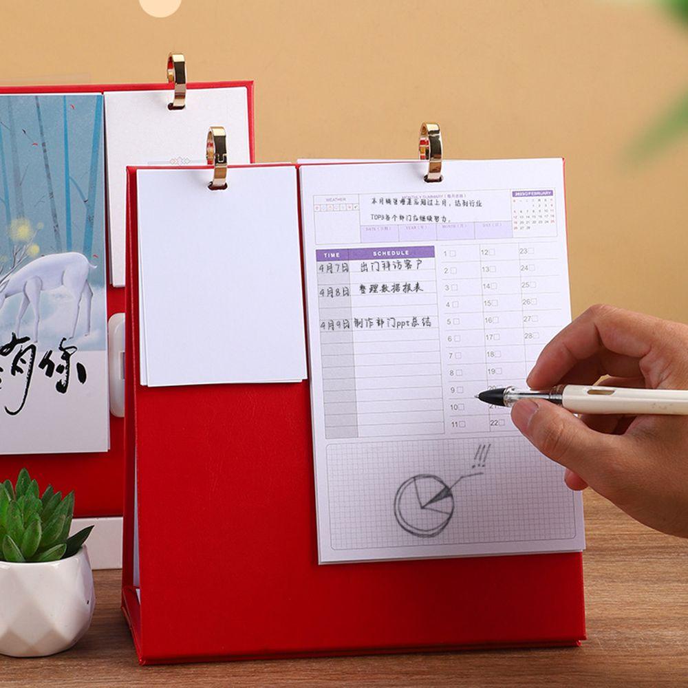 Mxbeauty 2023kalender Desktop Multifungsi Rabit Memo Pad Notepad Dekorasi Rumah Kalender Berdiri Dengan Planner Sticky Notes