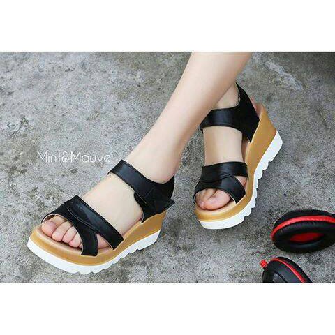 Zh59 7390Fh Sepatu Wedges Wanita Elegan Wejes / Weges / Wadges Sa HH535 Wedges Sepatu Wanita / Wedg