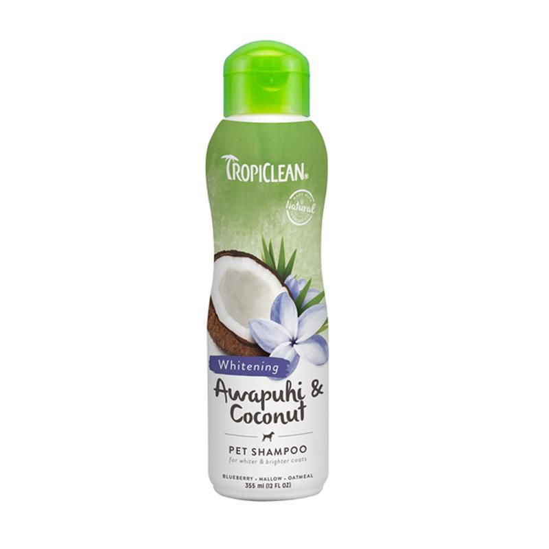 Tropiclean Shampoo Whitening Awapuhi &amp; Coconut 355ml (Brightening)