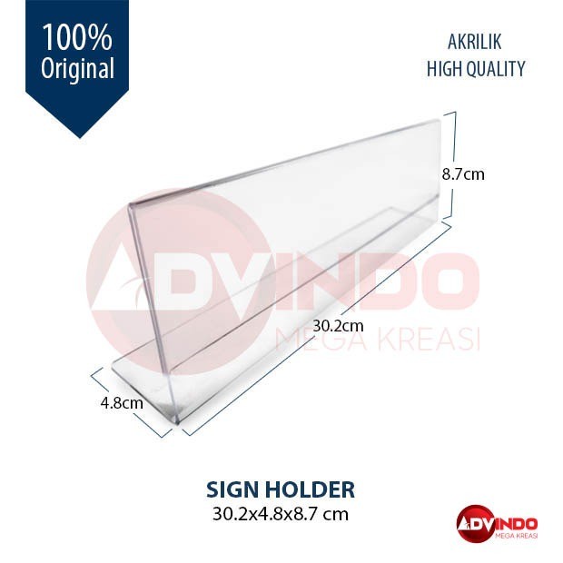 

Aman Sign Holder Acrylic Papan Nama Akrilik Murah