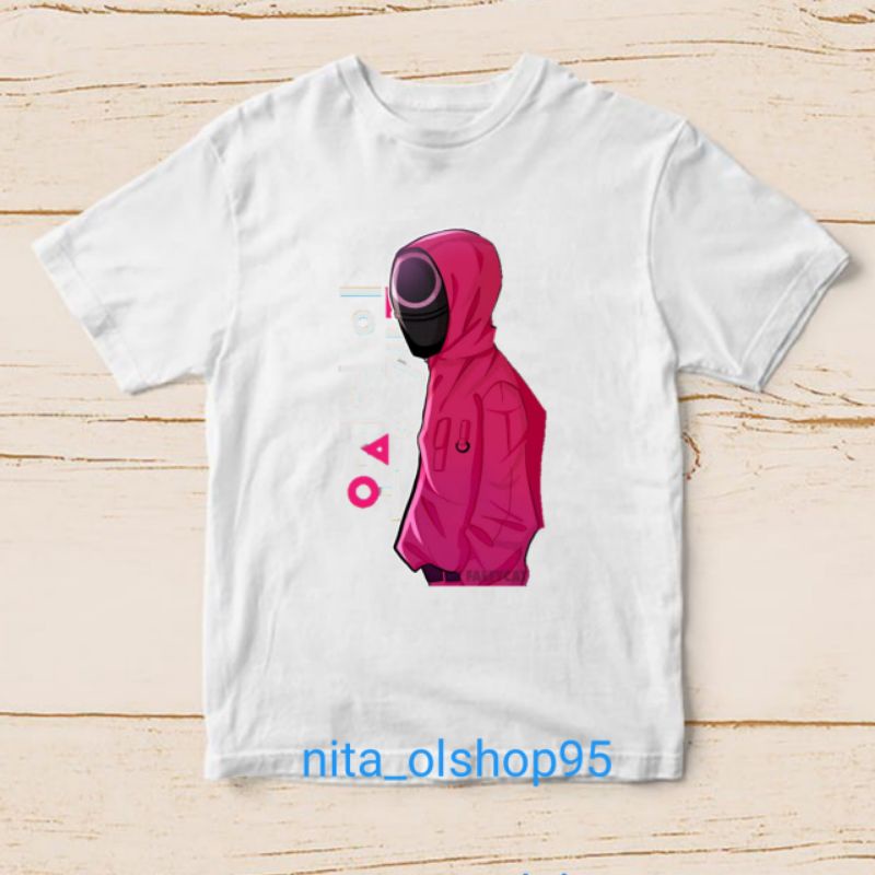 baju anak squid game kaos anak karakter squid game