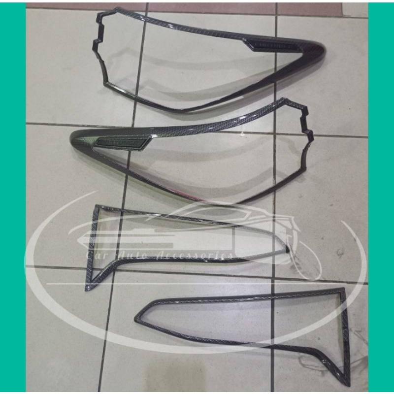 Garnish List Lampu Belakang Carbon Fortuner 2021-2022