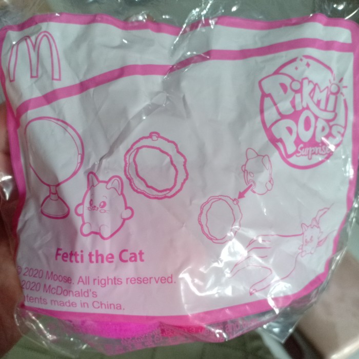 solusi Pikmi Pops Surprise pop surprise fetti the cat Happy meal mcd Limited