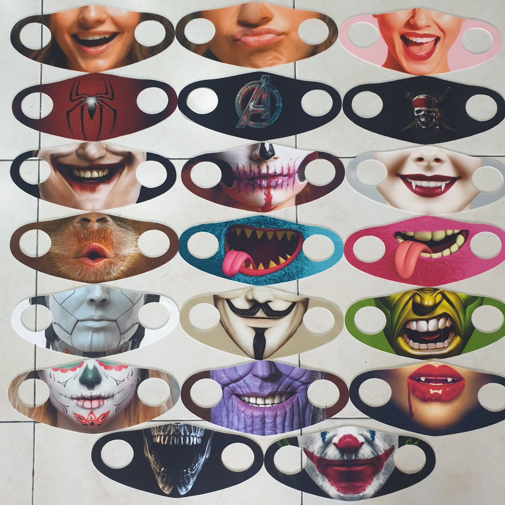  MASKER SCUBA DEWASA MOTIF  WAJAH MASKER  DEWASA  JOKER 