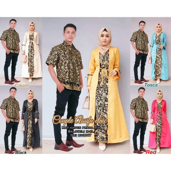 GROSIR SOLO - Baju Kebaya batik couple asifa etnic