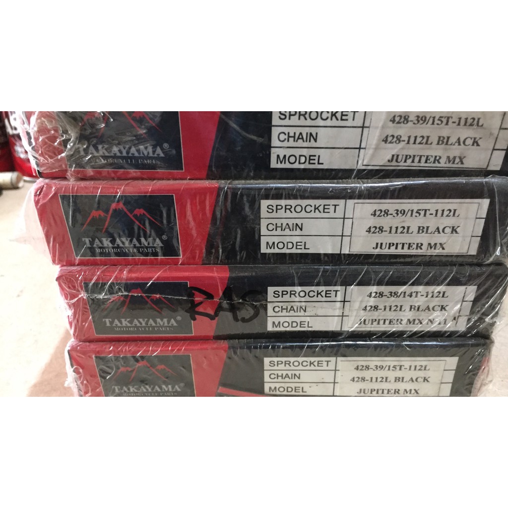 GEARSET GIRSET PAKET PLUS RANTAI 428 YAMAHA JUPITER MX LAMA 1S7