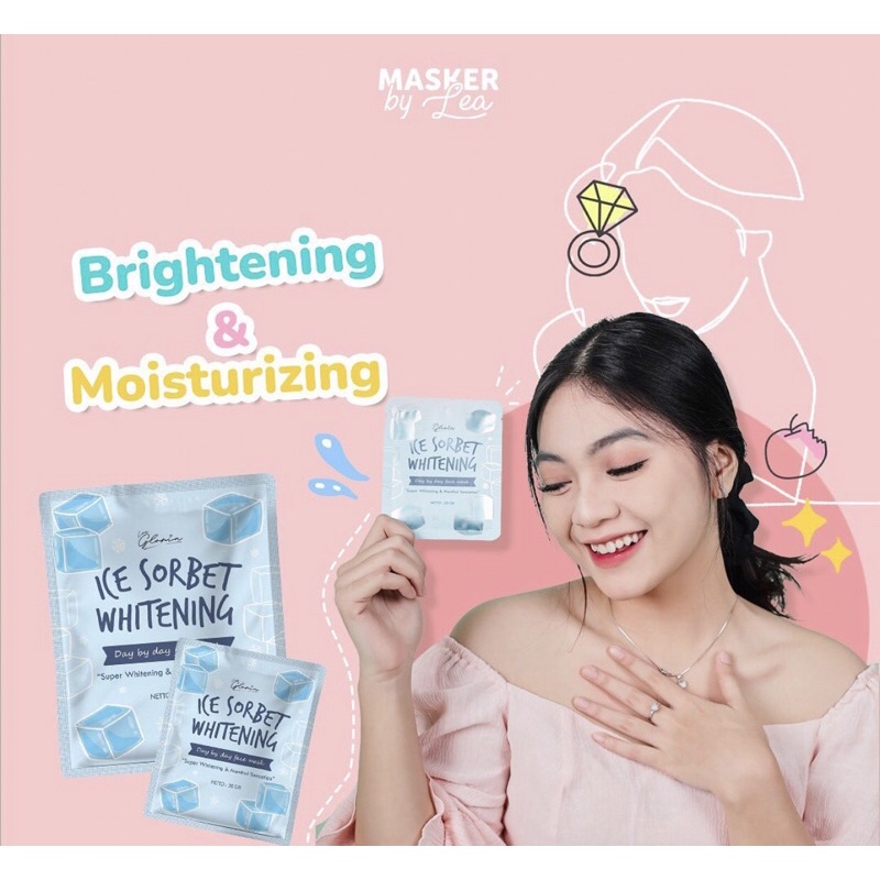 {KEMASAN BARU} FREE GIFT!!! Masker Wajah Bubuk Organik By Lea Gloria 20gram/gr - Masker Wajah Organic