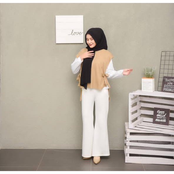 BEFAST - ZEC OOTD Wanita Rompi MEZHA / RJT Wenda jalur Knit Vest Outer / Rompi Luaran Wanita