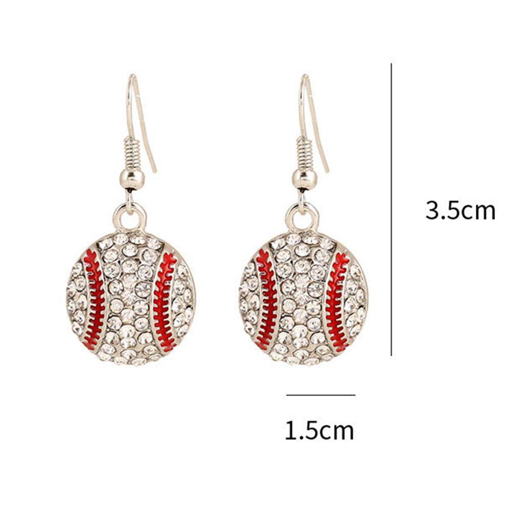 R-flower Ball Drop Earrings Hadiah Voli Baseball Basket Sepak Bola Menjuntai