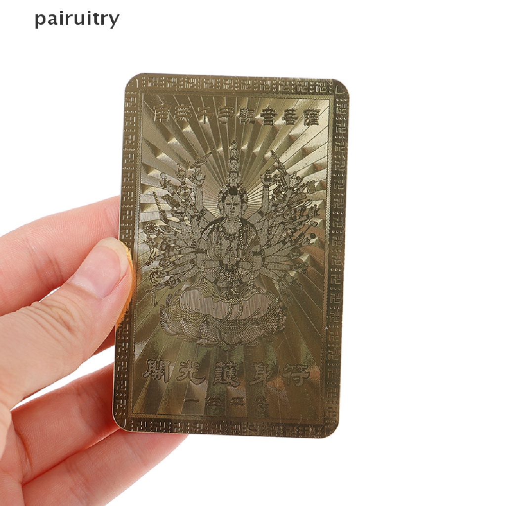 Prt Kartu Amulet Guanyin Feng Shui Untuk Dekorasi Rumah