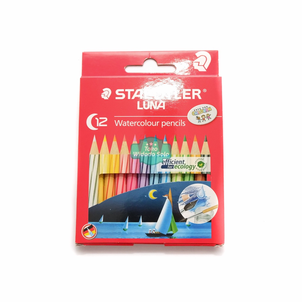 

Pensil Warna Luna Staedtler 12 Warna Pendek Watercolour Pencils - 1 Set