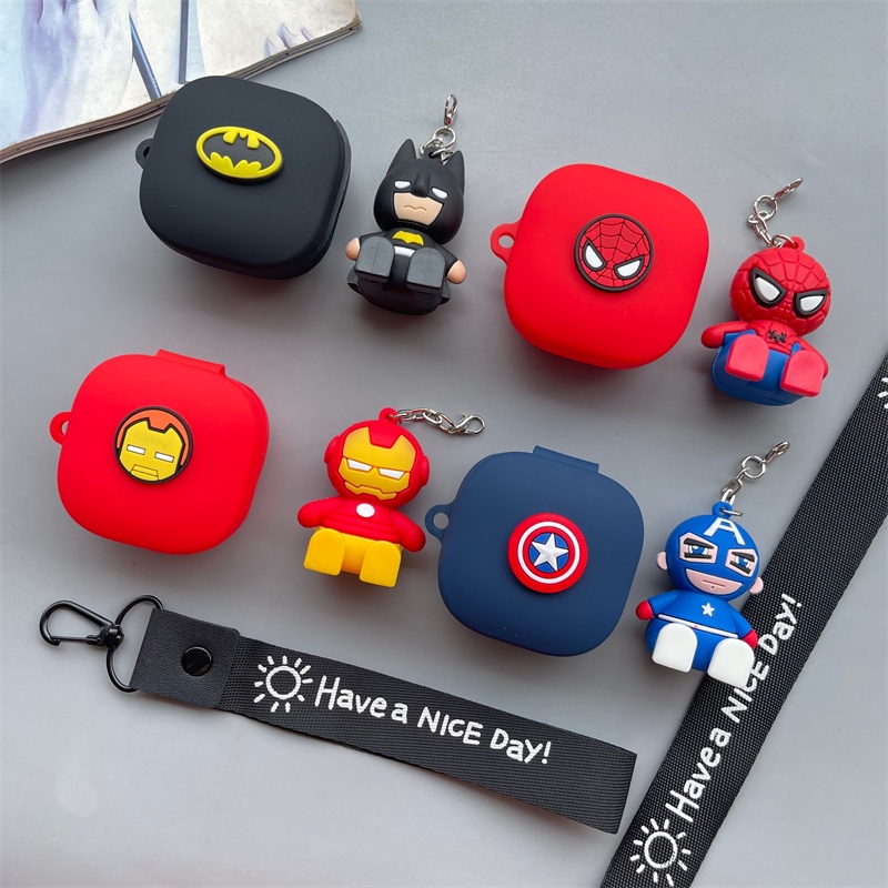 Qcy T13 Soft Case Pelindung Headset Desain Boneka Marvel Batman Spiderman