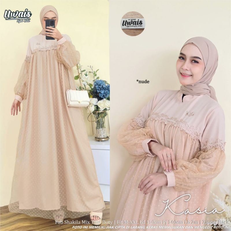 Anindya Uwais Kasia Dress Maxy Gamis Original