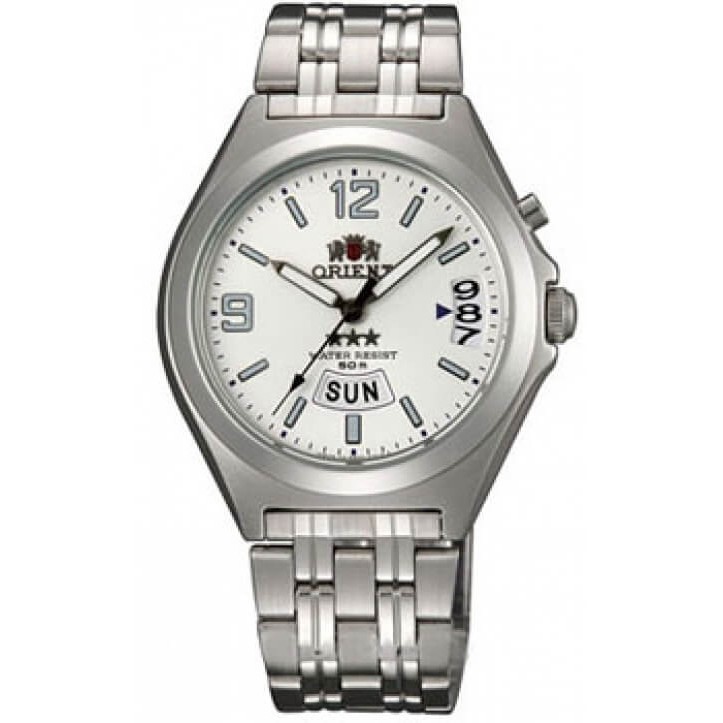 Orient TriStar FEM5A00YWH Automatic Silver Dial Silver Stainless Steel - Jam Tangan Unisex